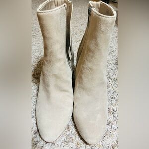 Elegant Cream Ankle Booties